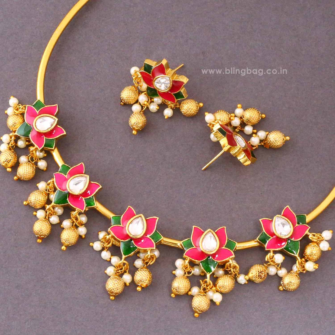Multicolor Keerthi Antique Jewellery Set- New Arrival