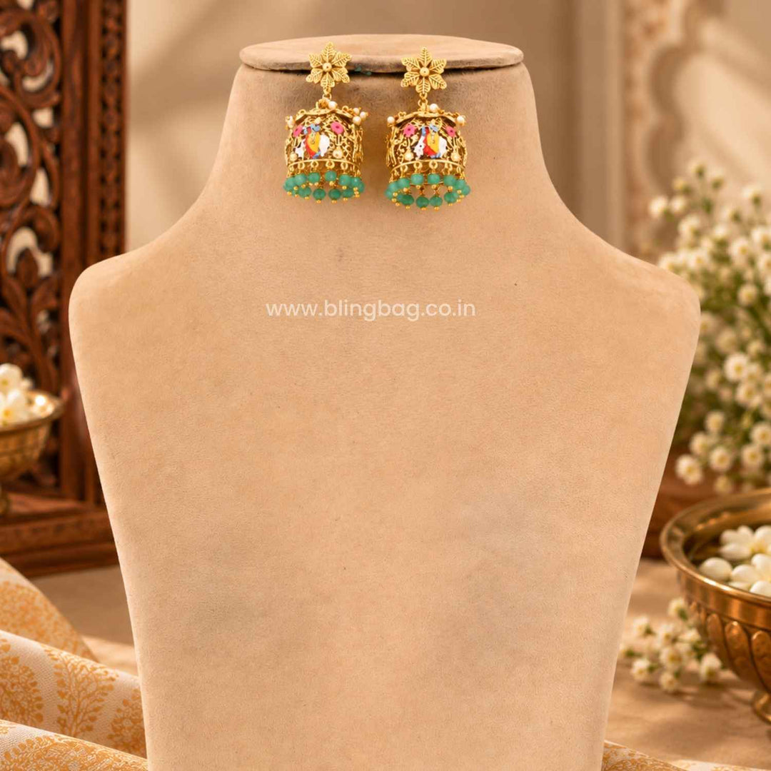 Multicolor Keshavaya Temple Jewellery Set- New Arrival