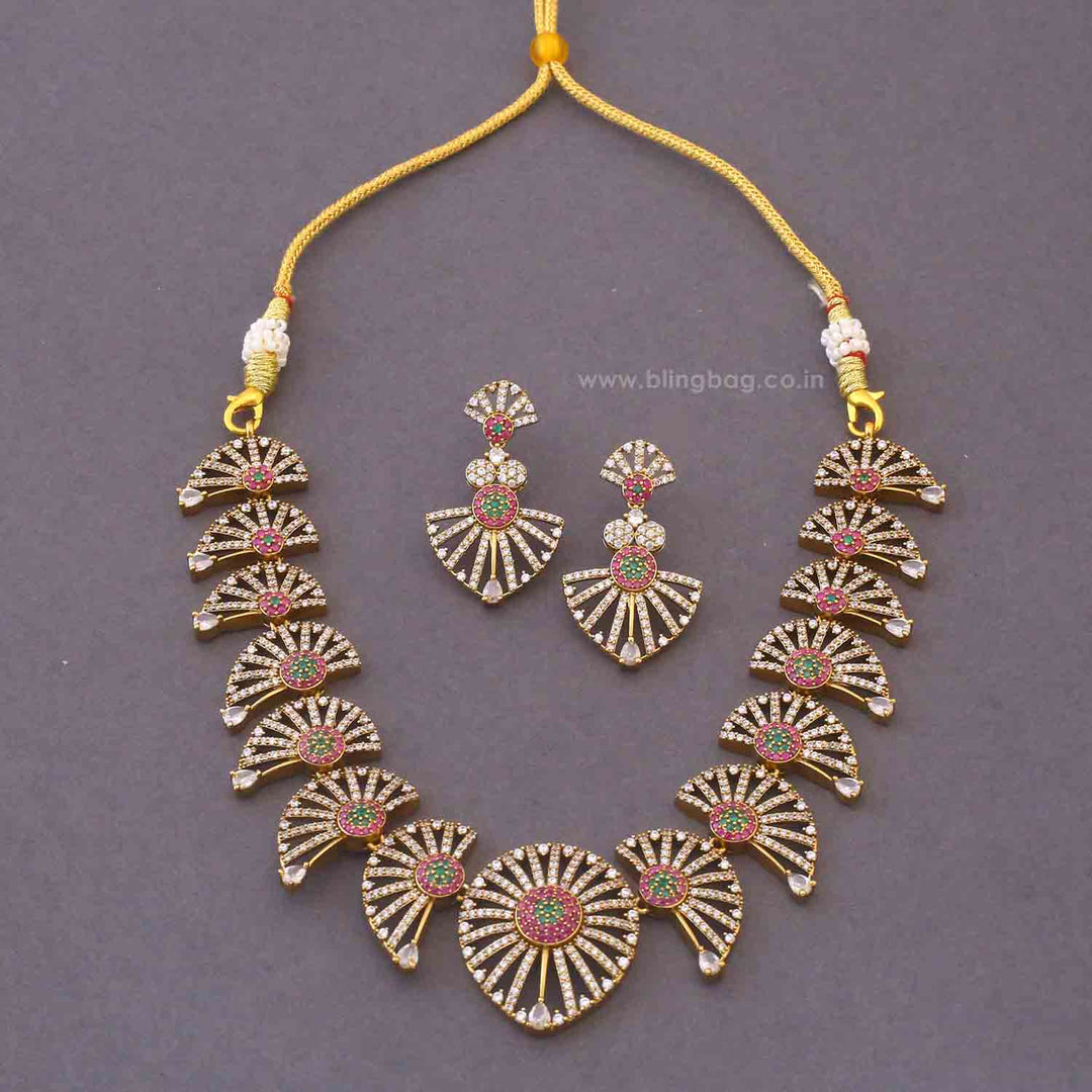 Multicolor Keya Antique Jewellery Set - New Arrival