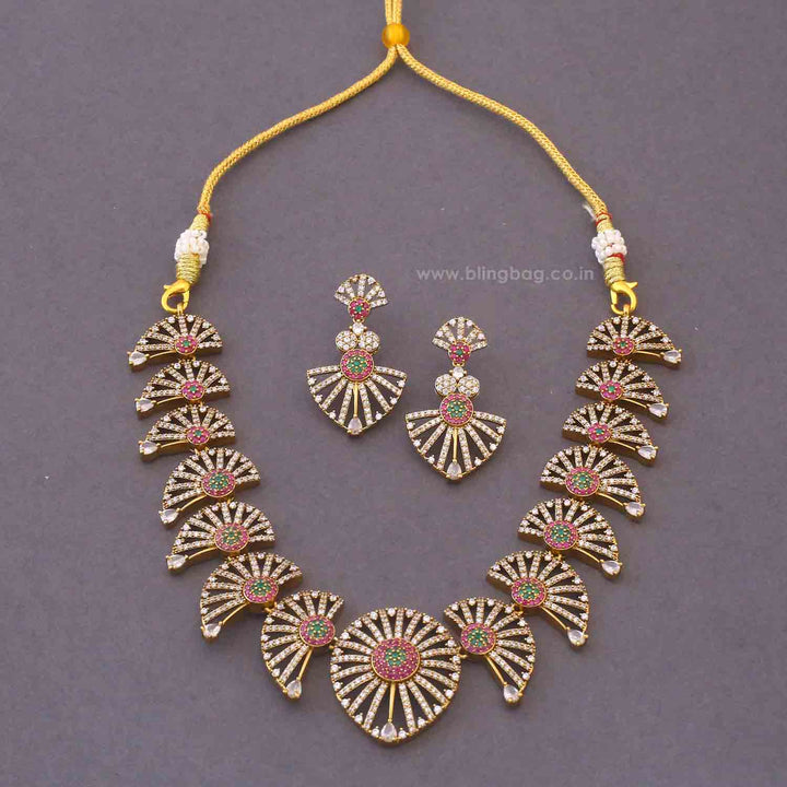 Multicolor Keya Antique Jewellery Set - New Arrival