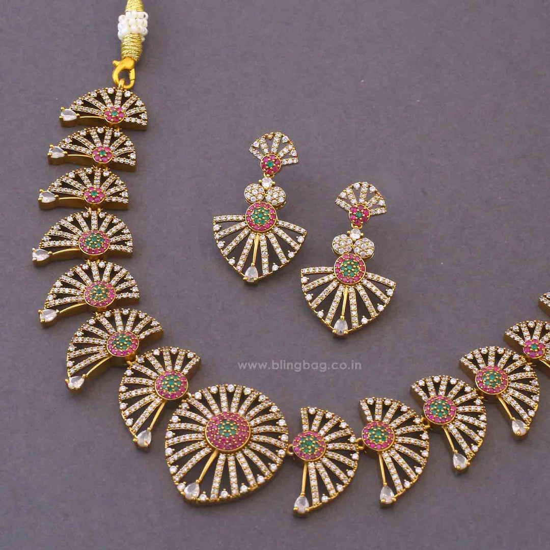 Multicolor Keya Antique Jewellery Set - New Arrival
