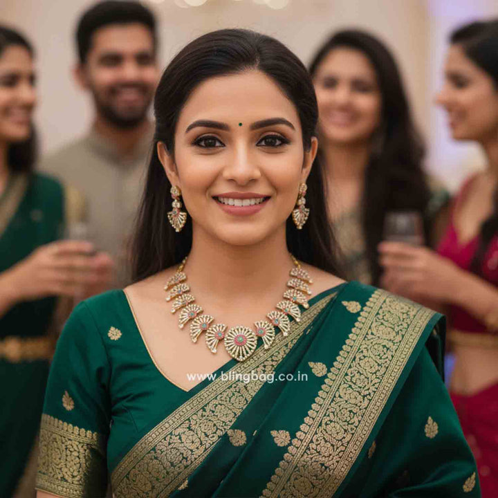 Multicolor Keya Antique Jewellery Set - New Arrival