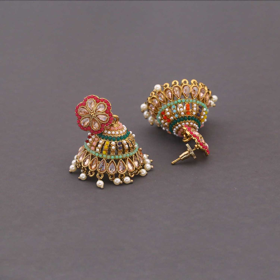 Multicolor Khumini Jhumkis