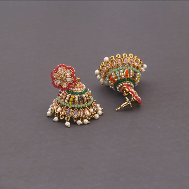 Multicolor Khumini Jhumkis