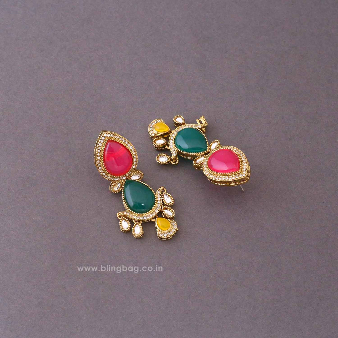 Multicolor Khyaati Danglers