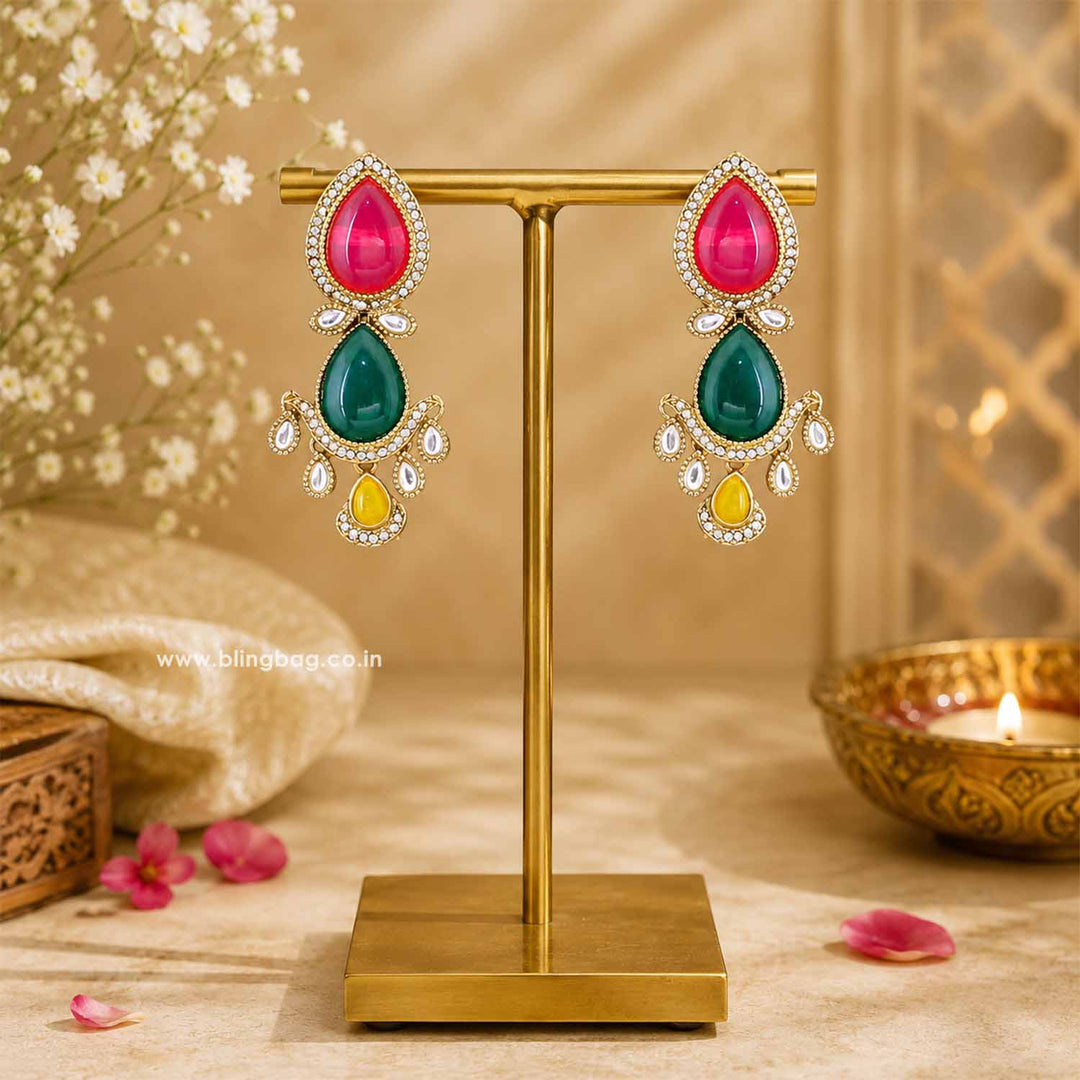 Multicolor Khyaati Danglers