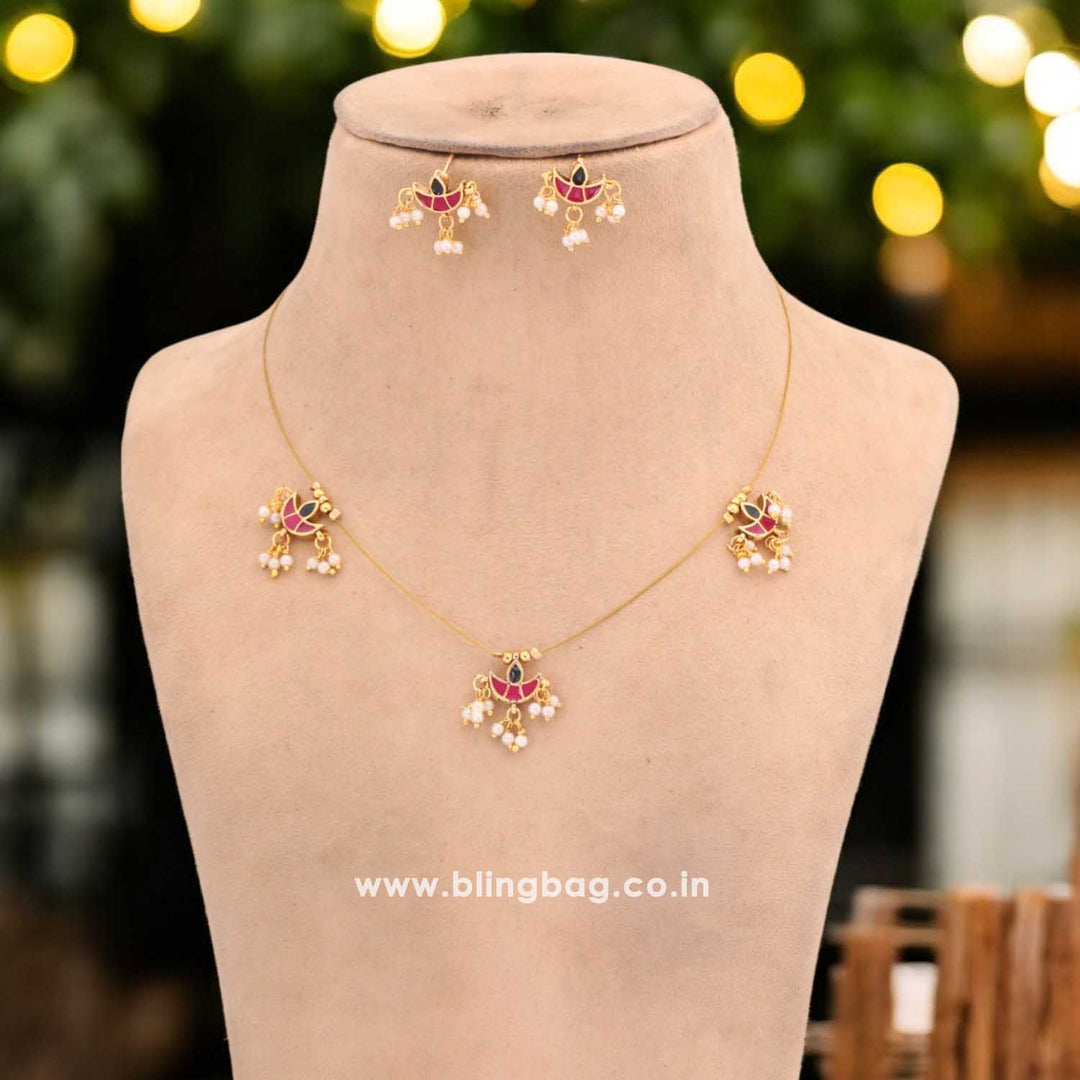 Multicolor Kimaya Antique Pendant Set - New Arrival