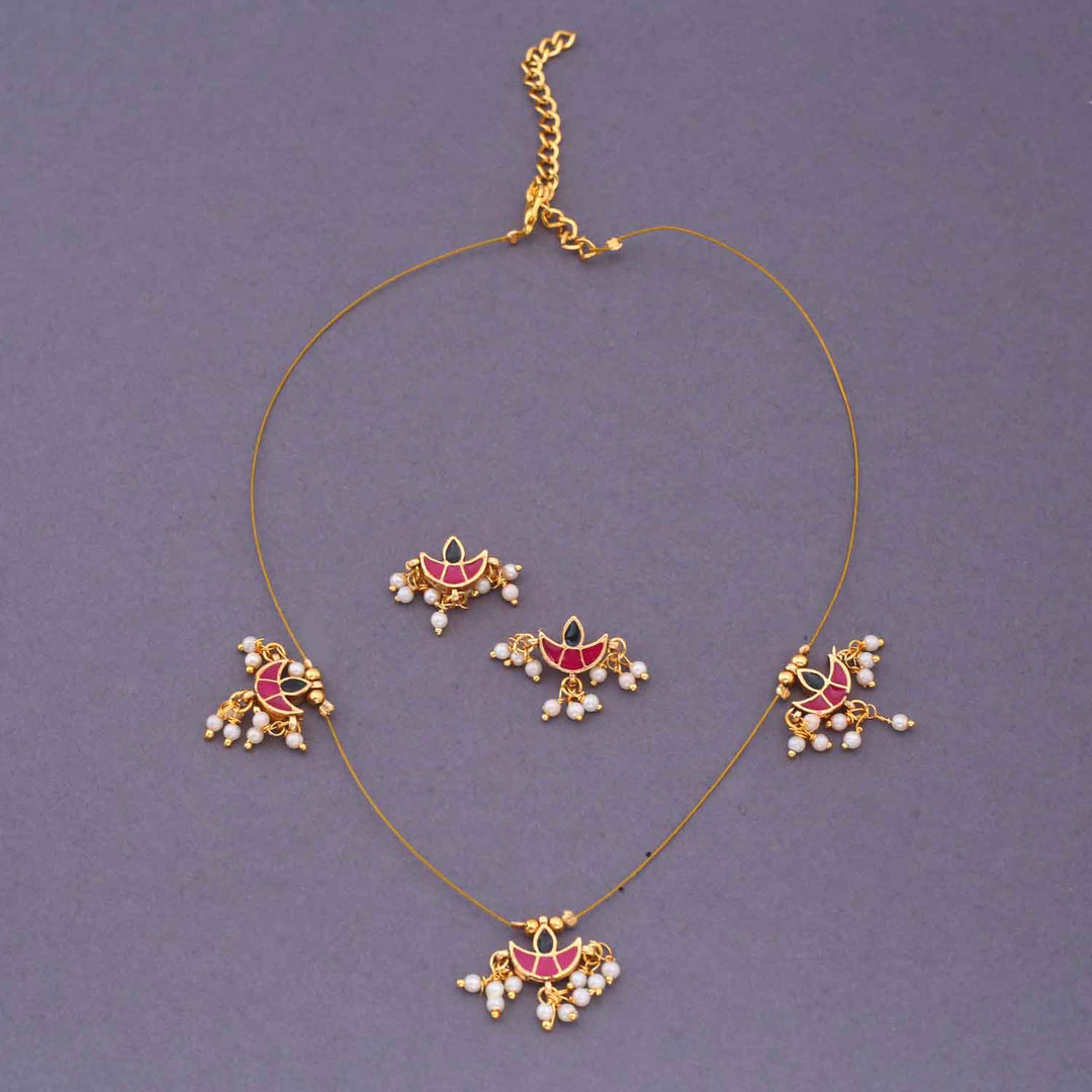 Multicolor Kimaya Antique Pendant Set - New Arrival