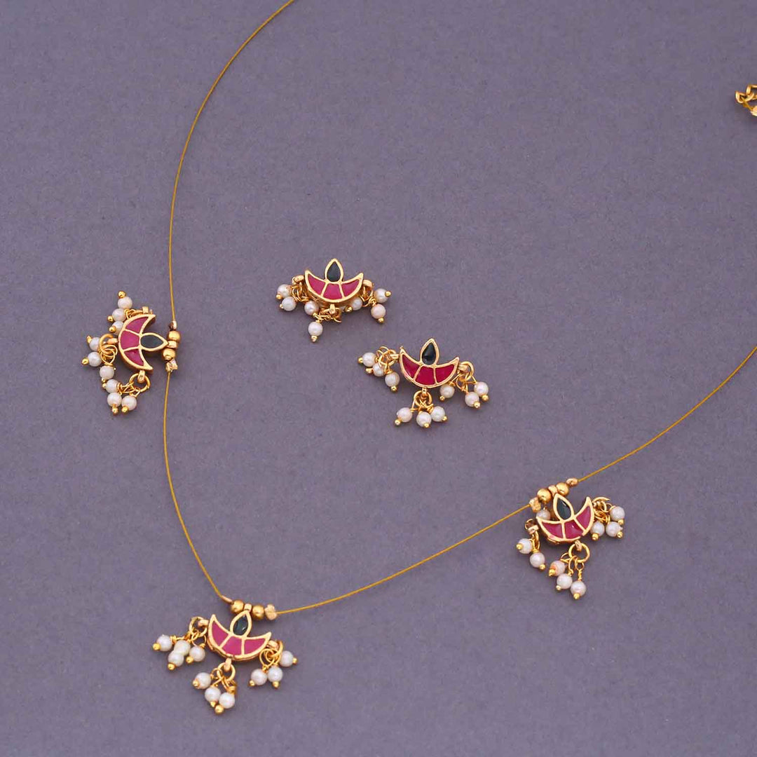 Multicolor Kimaya Antique Pendant Set - New Arrival