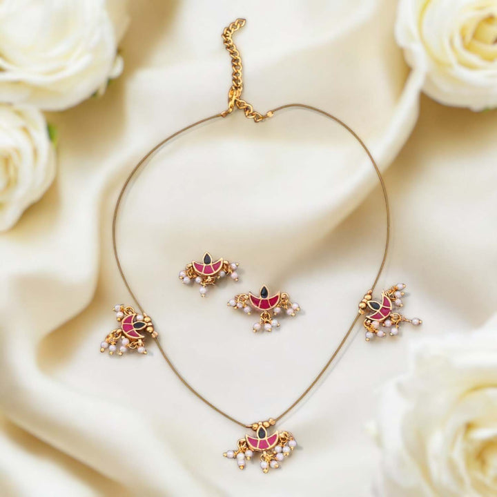 Multicolor Kimaya Antique Pendant Set - New Arrival