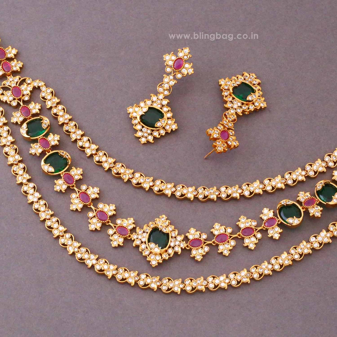 Multicolor Kiyana Antique Jewellery Set- New Arrival