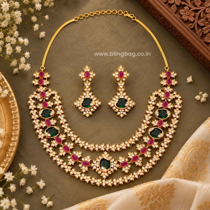 Multicolor Kiyana Antique Jewellery Set- New Arrival