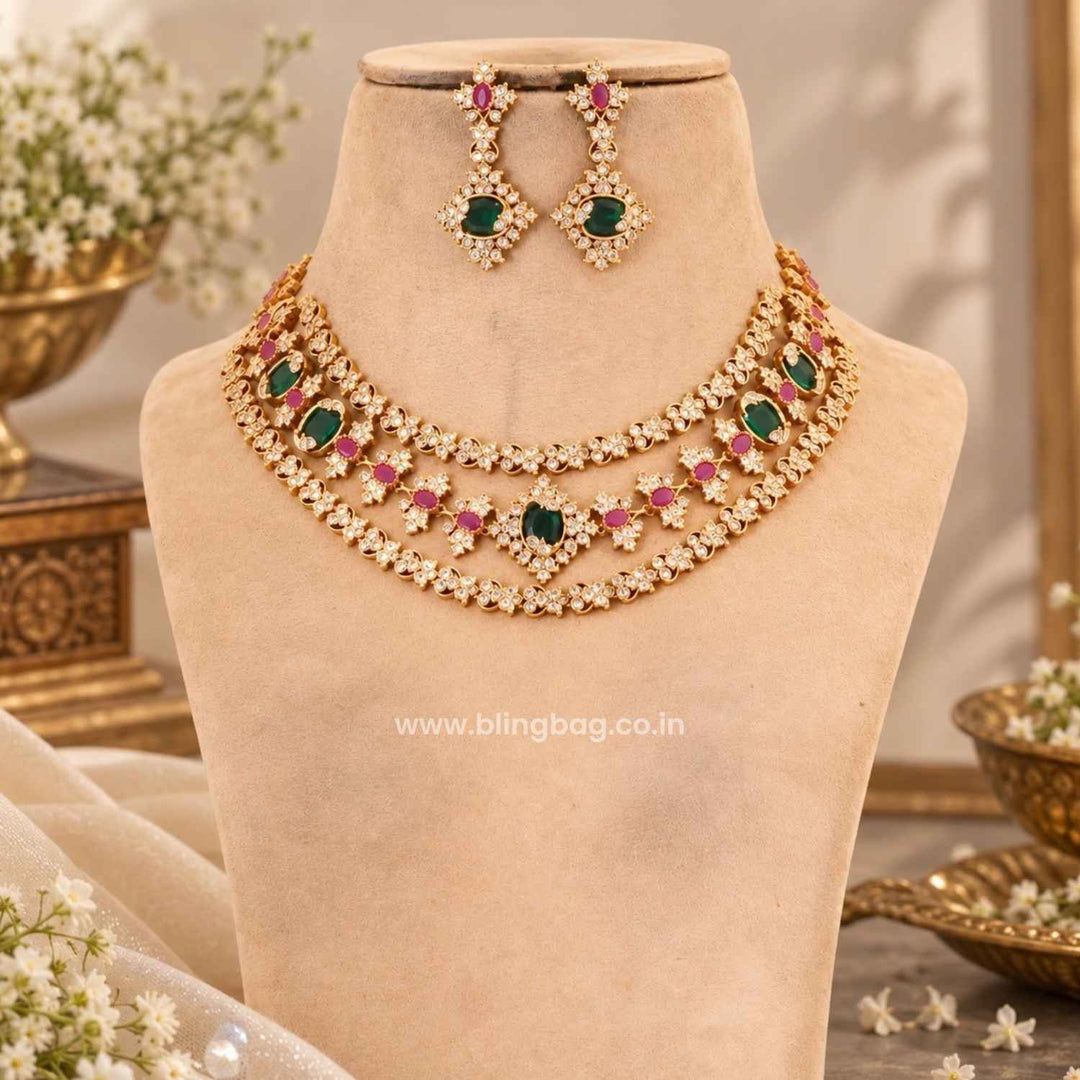 Multicolor Kiyana Antique Jewellery Set- New Arrival