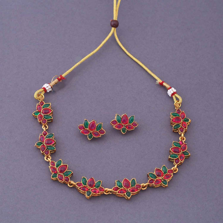 Multicolor Kuhu Antique Jewellery Set - New Arrival