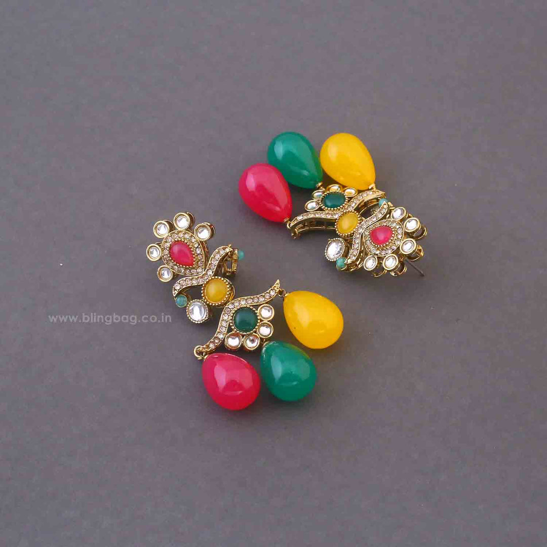 Multicolor Kumud Danglers