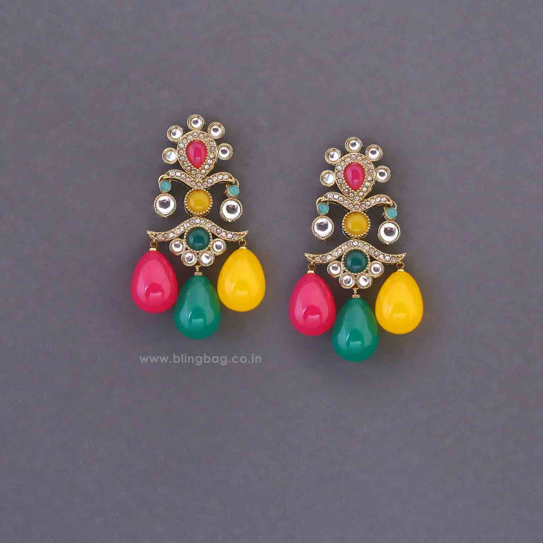 Multicolor Kumud Danglers