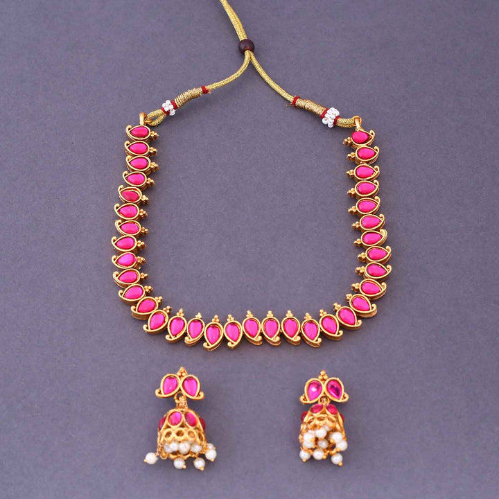 Multicolor Kumuda Reversible Antique Jewellery Set- New Arrival