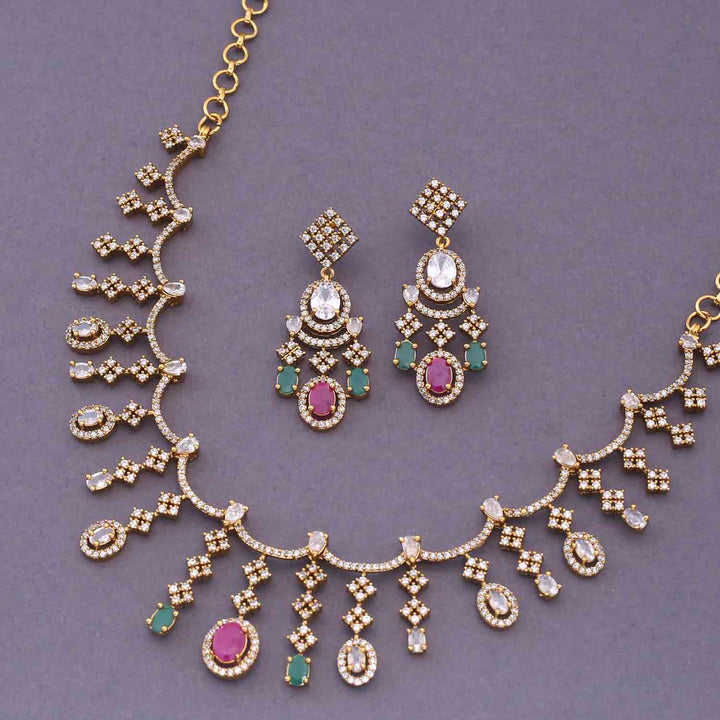 Multicolor Kunhita Antique Jewellery Set - New Arrival