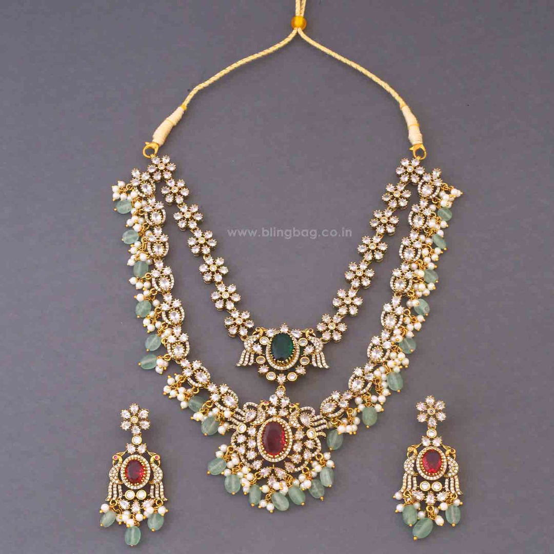 Multicolor Lada Victorian Jewellery Set - New Arrival