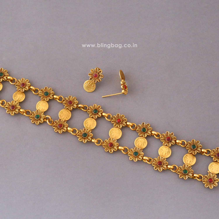 Multicolor Lalitaa Antique Jewellery Set- New Arrival