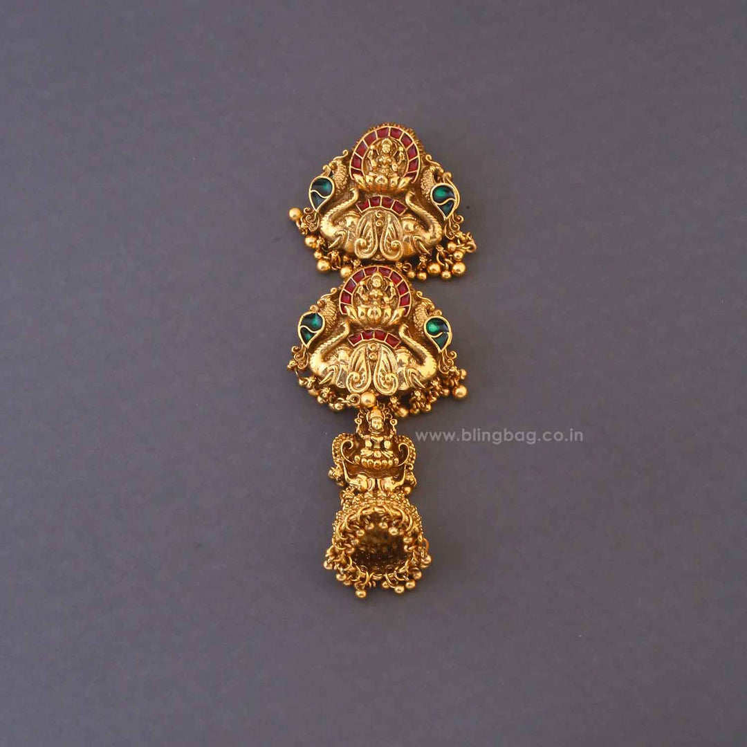 Multicolor Lalitai Temple Hair Chooti