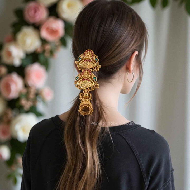 Multicolor Lalitai Temple Hair Chooti