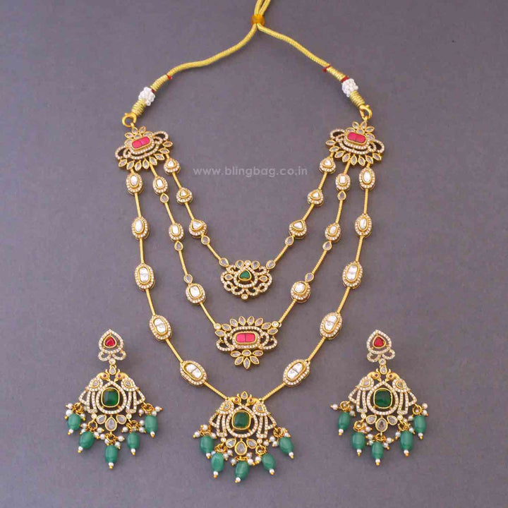 Multicolor Leonora Victorian Jewellery Set - New Arrival