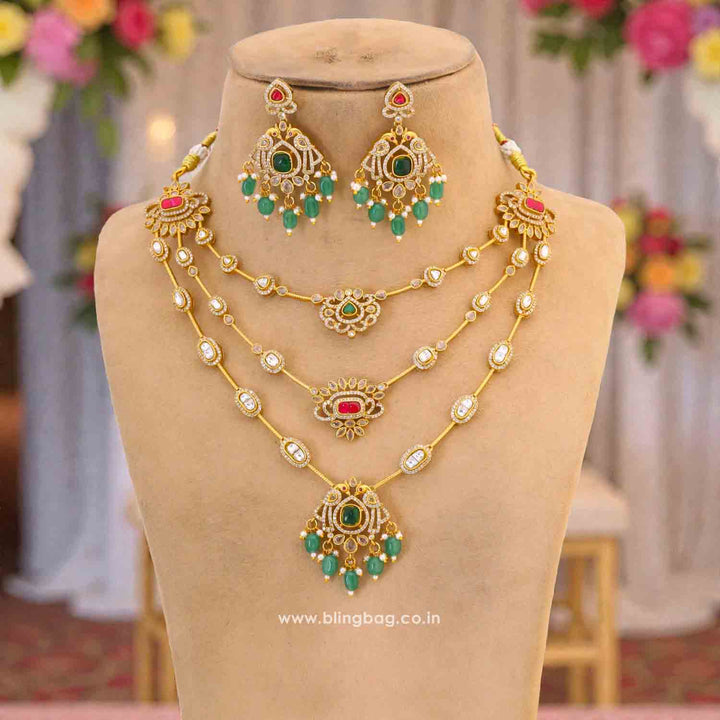 Multicolor Leonora Victorian Jewellery Set - New Arrival