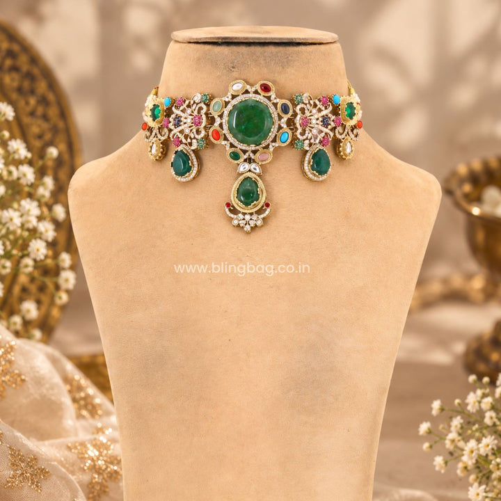Multicolor Lia Victorian Jewellery Set - New Arrival