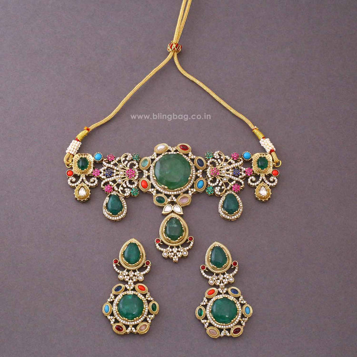 Multicolor Lia Victorian Jewellery Set - New Arrival