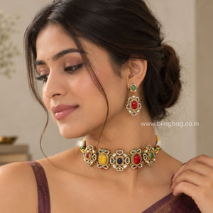 Multicolor Lisa Victorian Jewellery Set - New Arrival