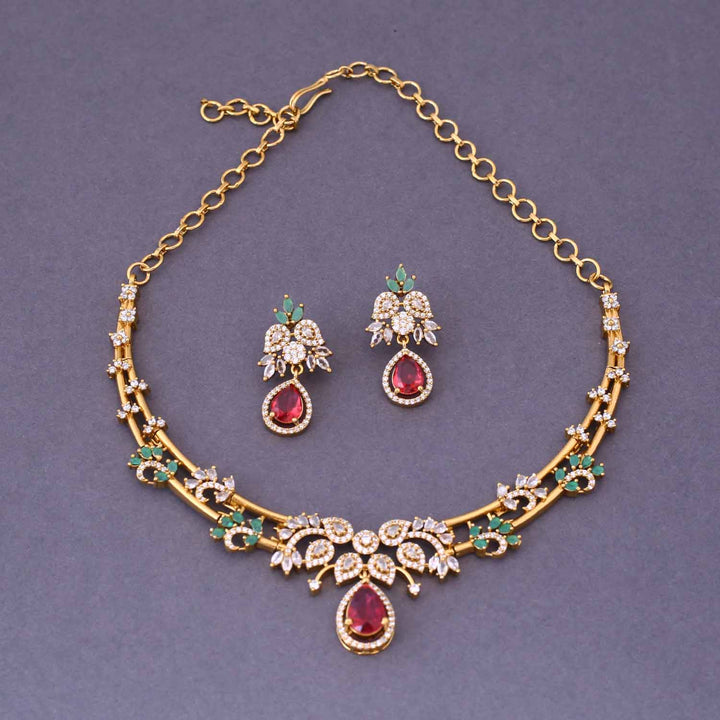 Multicolor Lola Hasli Antique Jewellery Set - New Arrival