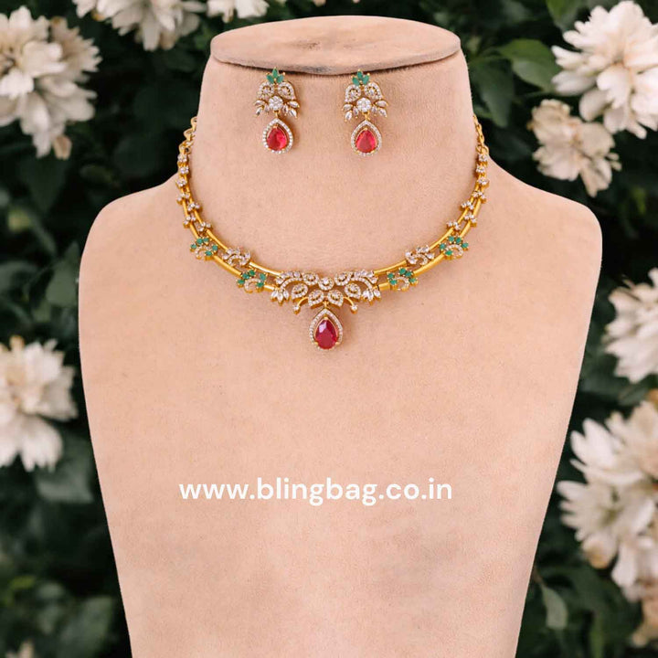 Multicolor Lola Hasli Antique Jewellery Set - New Arrival