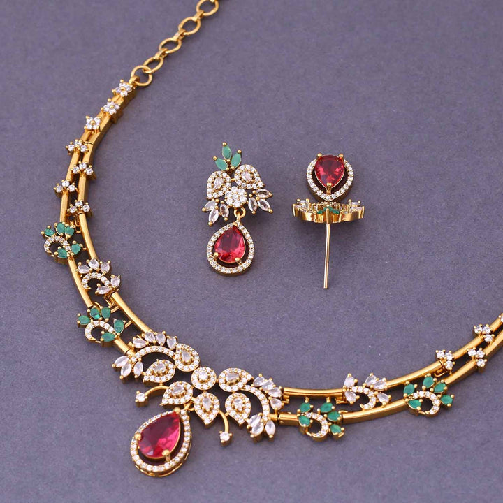 Multicolor Lola Hasli Antique Jewellery Set - New Arrival