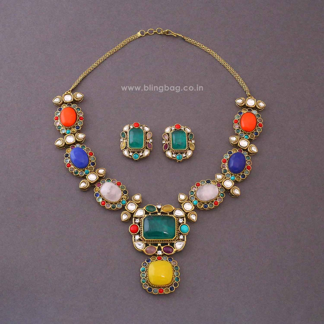 Multicolor Lucinda Victorian Jewellery Set - New Arrival