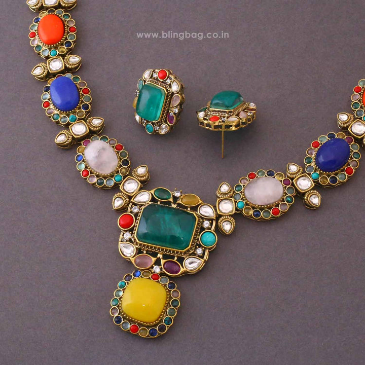 Multicolor Lucinda Victorian Jewellery Set - New Arrival