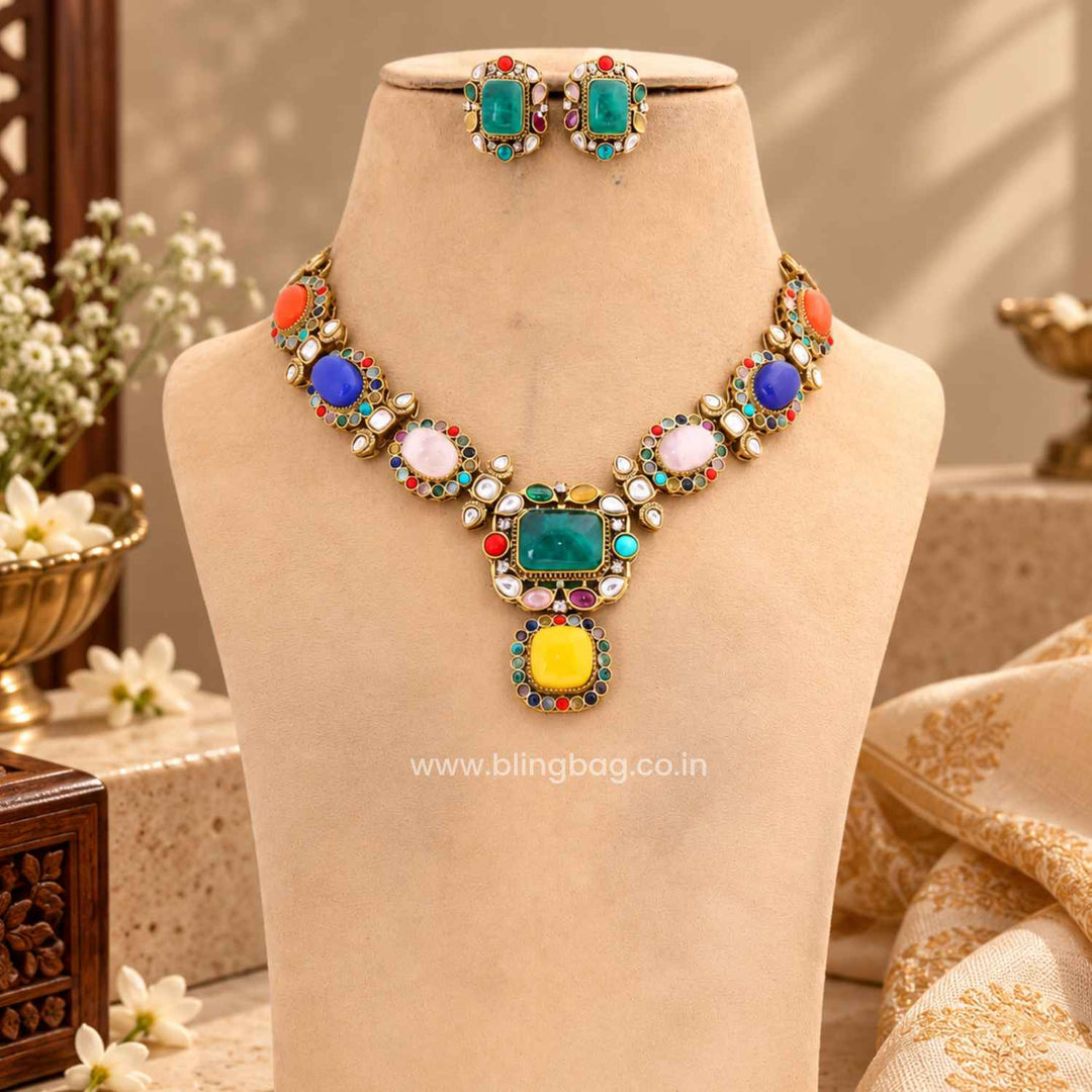 Multicolor Lucinda Victorian Jewellery Set - New Arrival
