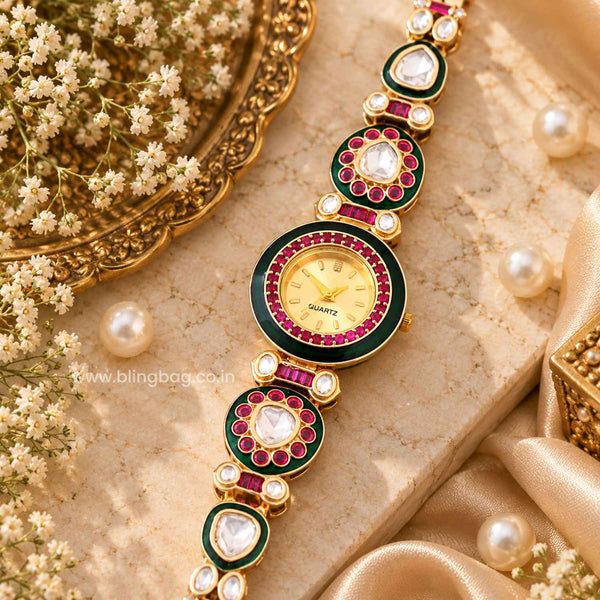 Blingbag Multicolor Maanya Heritage Watch