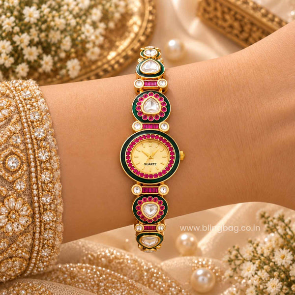 Blingbag Multicolor Maanya Heritage Watch