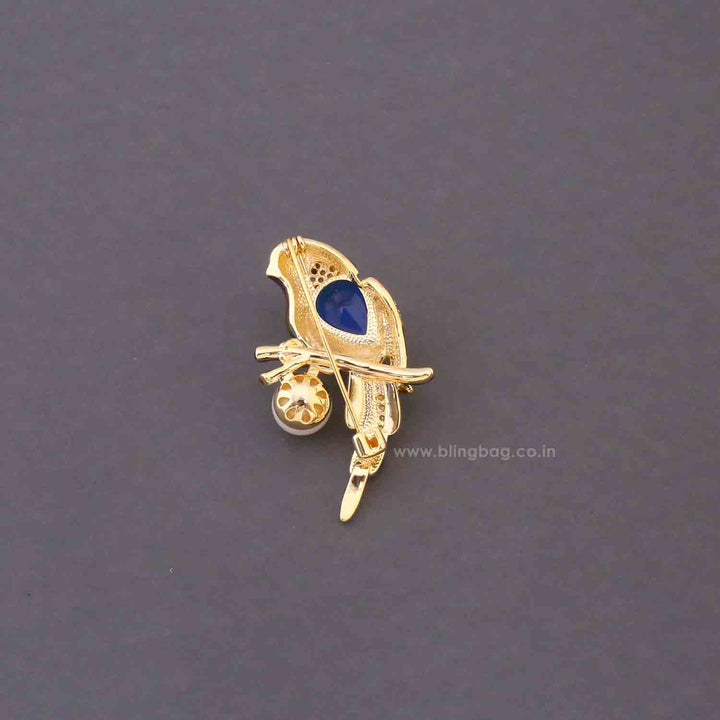 Multicolor Macaw Brooch