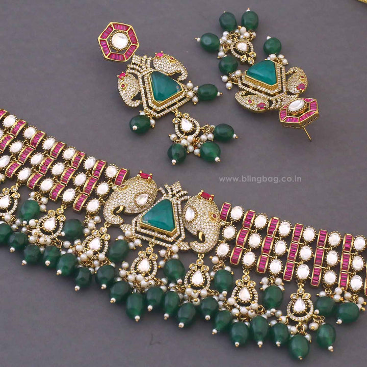 Multicolor Macon Victorian Jewellery Set - New Arrival
