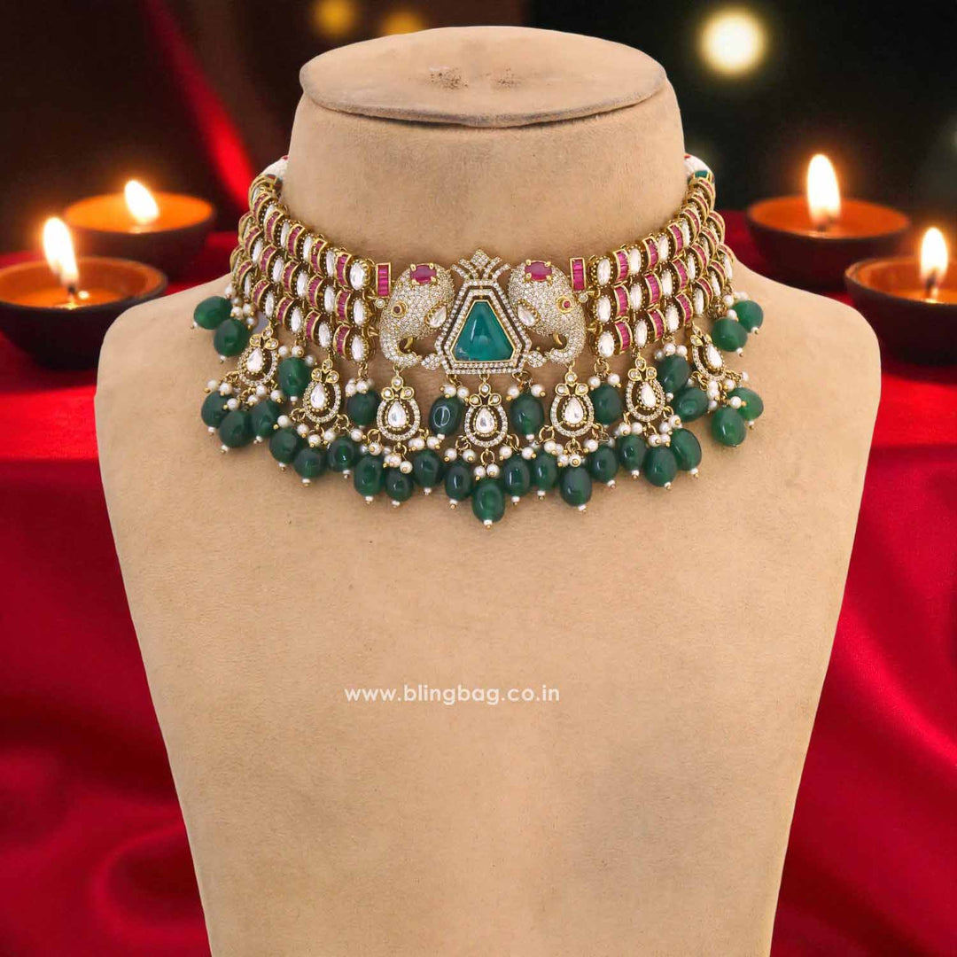 Multicolor Macon Victorian Jewellery Set - New Arrival