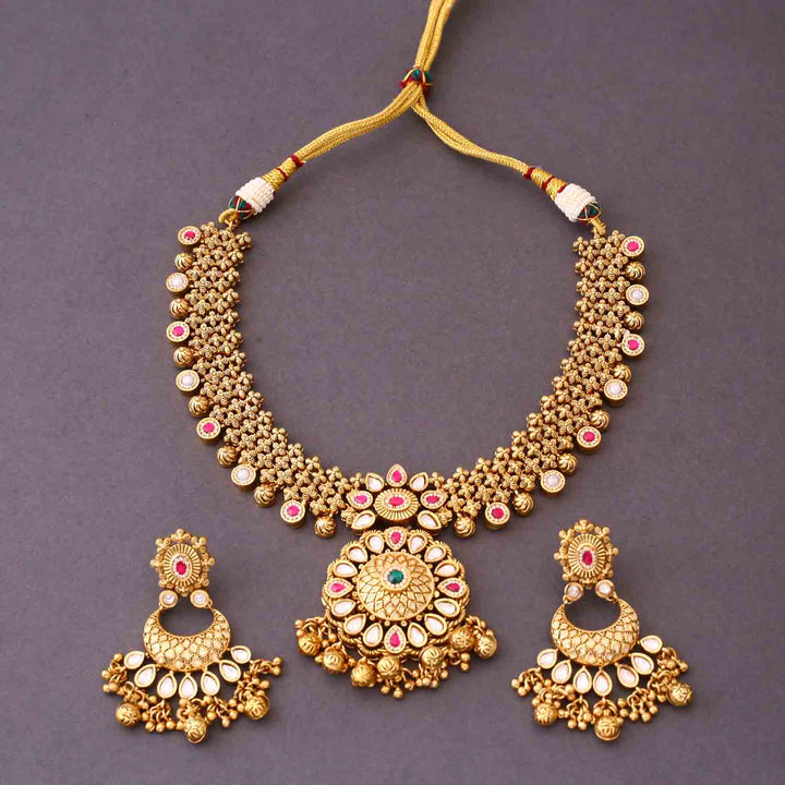 Multicolor Madhu Antique Rajwadi Set