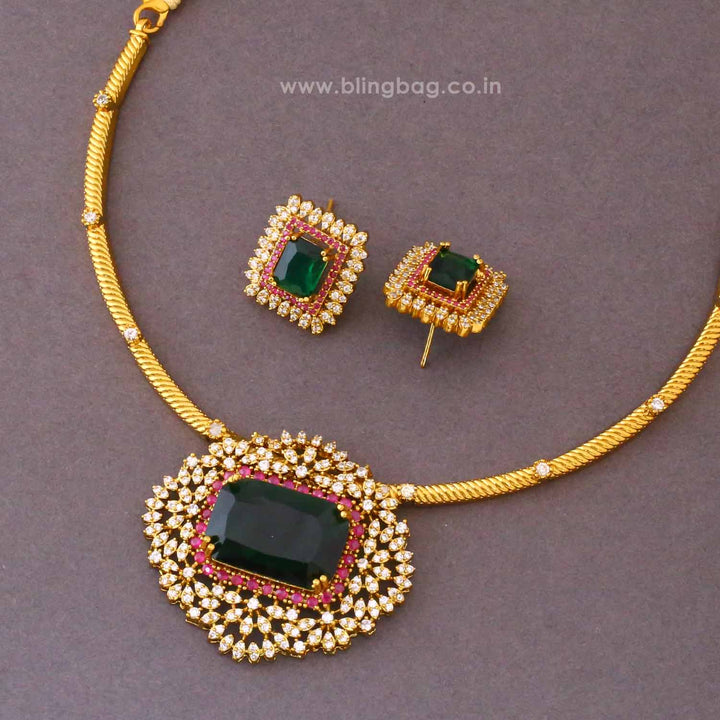 Multicolor Madhulikaa Antique Jewellery Set- New Arrival