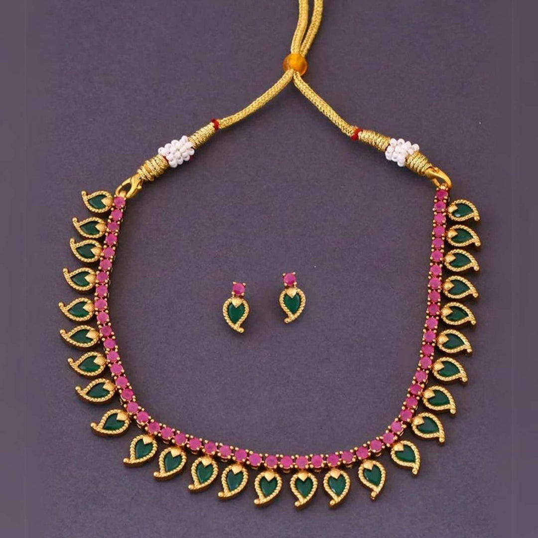 Multicolor Mahakala Antique Jewellery Set - New Arrival