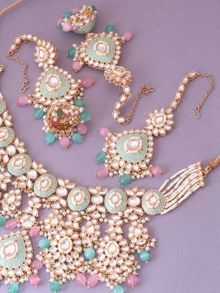 Multicolor Maithili Jewellery Set
