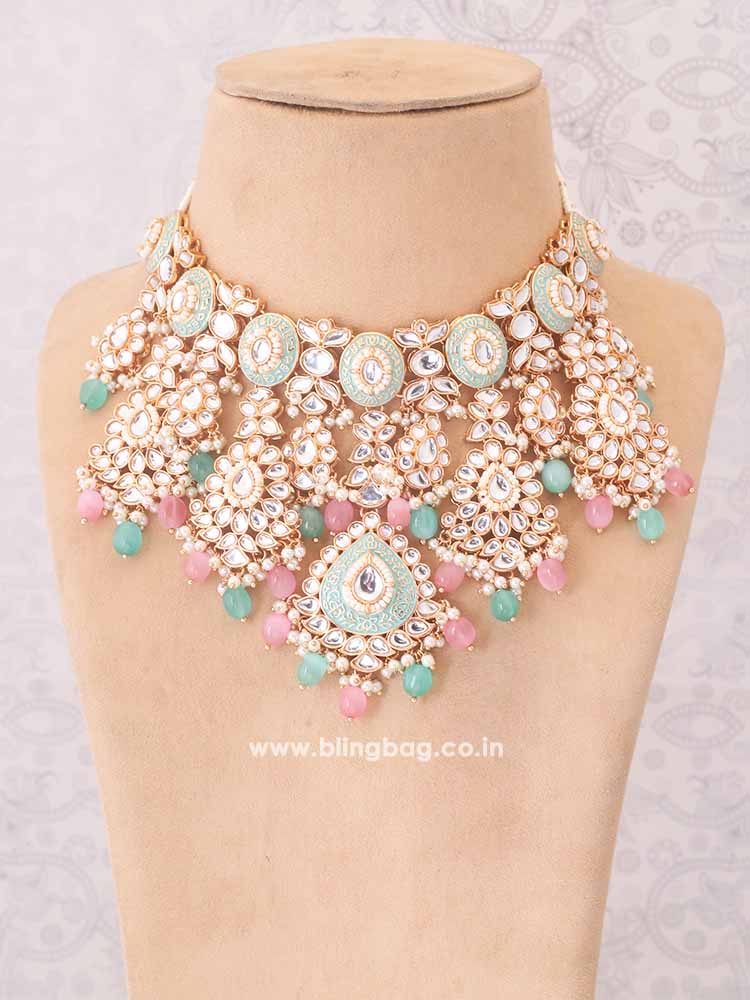 Multicolor Maithili Jewellery Set