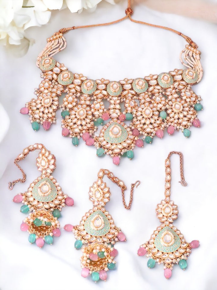 Multicolor Maithili Jewellery Set