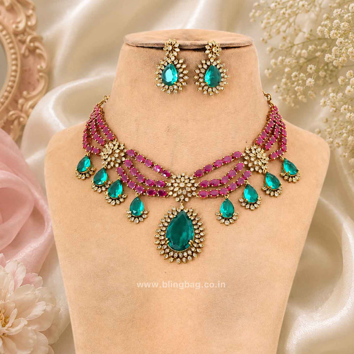 Multicolor Majesty Victorian Jewellery Set - New Arrival
