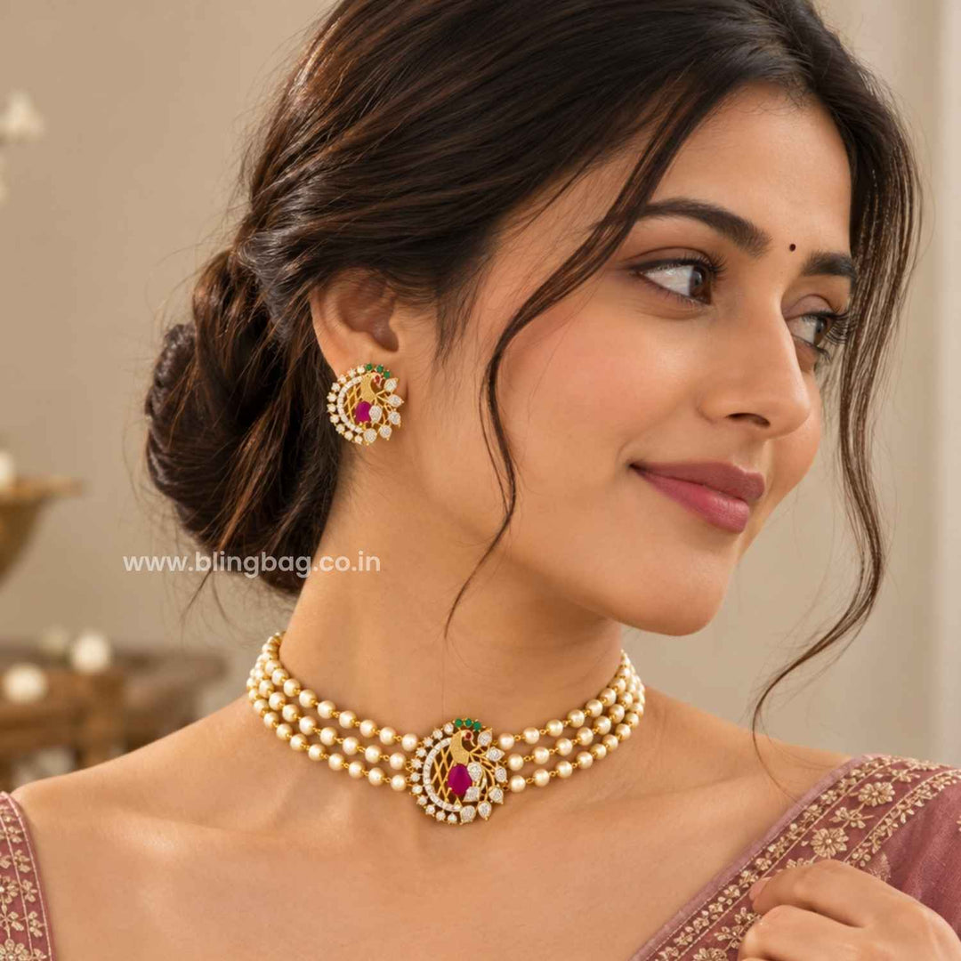 Multicolor Manasa Antique Jewellery Set- New Arrival